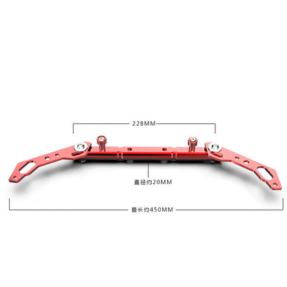 7/8" Aluminum Handlebar Balance Cross Bar Lever for Motorcycle - Red