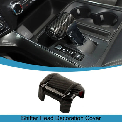 Carbon Fiber Gear Shift Knob Cover for Ford F-150 (2021-2023)