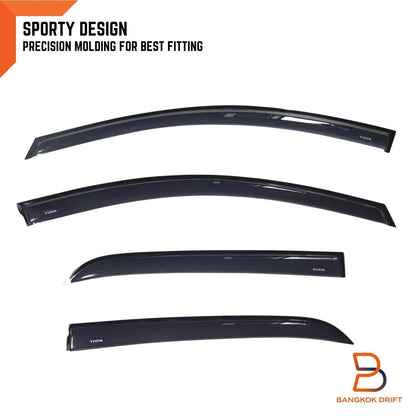 Weather Shield Window Visor Rain Guard for Nissan Tiida Sedan (2006-2011)