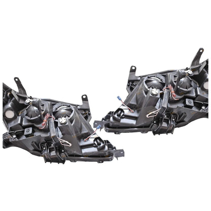 2 x LED Black Projector Headlights for Toyota Hilux (2005–2011)