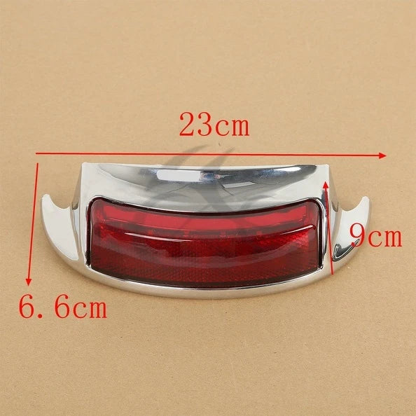 Rear Fender Tip Brake Light Red Lens for Harley Touring FLHTCUL FLHTK (09-16)