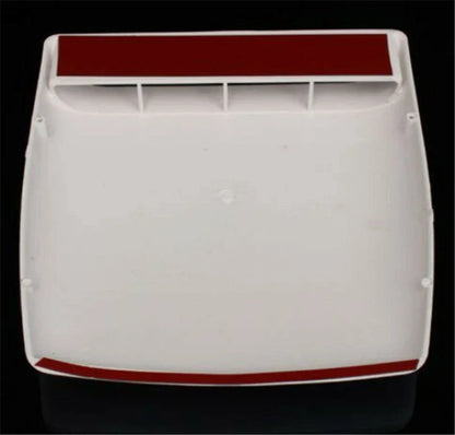 White ABS Car Air Flow Intake Hood Scoop Vent Cover