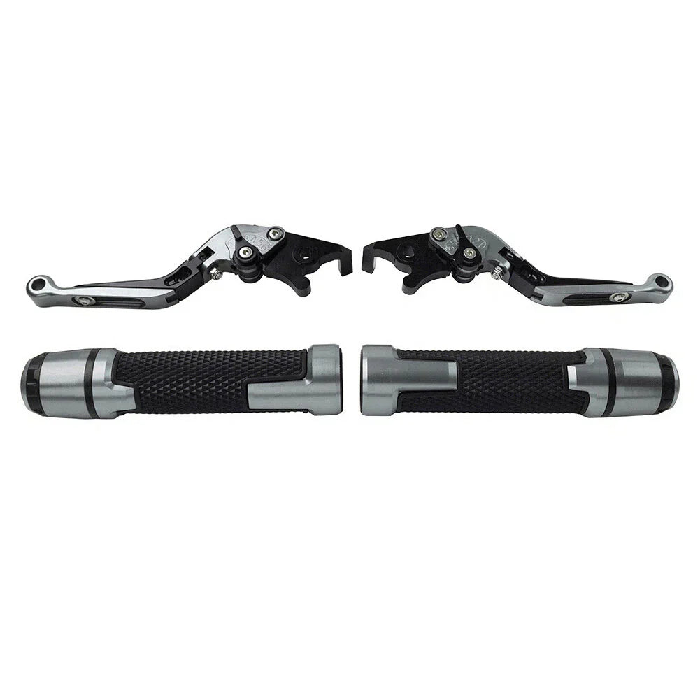 CNC Titanium Extendable Brake Clutch Levers & Grips for Daytona 675 (2006-2018)