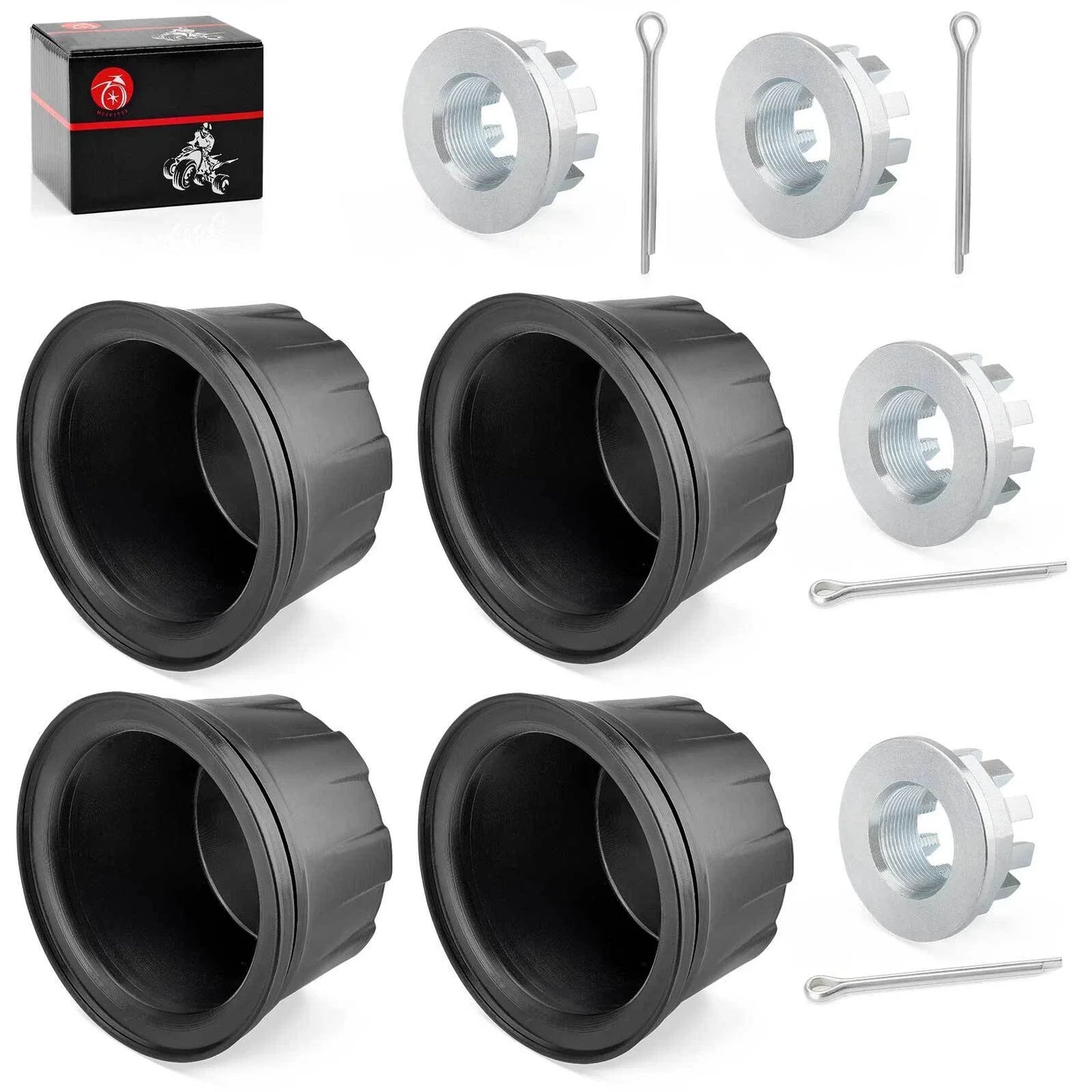 4pcs Wheel Center Cap & Nut Kit for Honda Rancher TRX420 4x4 AT ES (2010–2017)