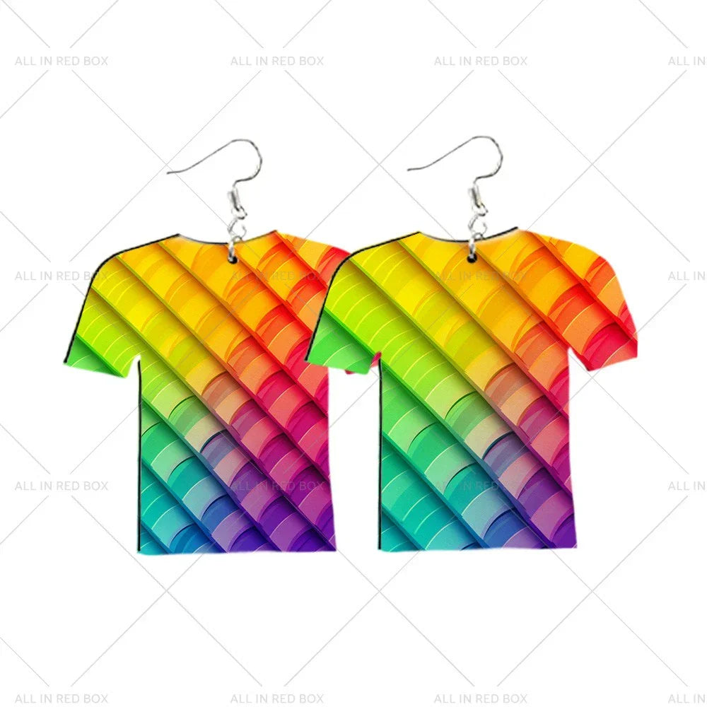 48PCS Double-Sided MDF Football Shirt Earring Blanks for DIY Jewelry