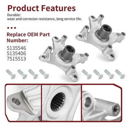 2 x Left & Right Hub w/ Bolts for Hawkeye 300/Sportsman 400