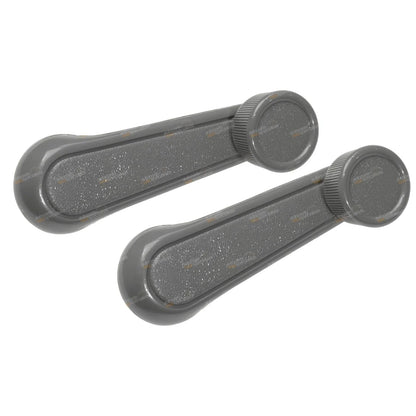 2 x Grey Door Window Winder Handles for Toyota Hilux LN65 YN65 YN67 (1983–1988)