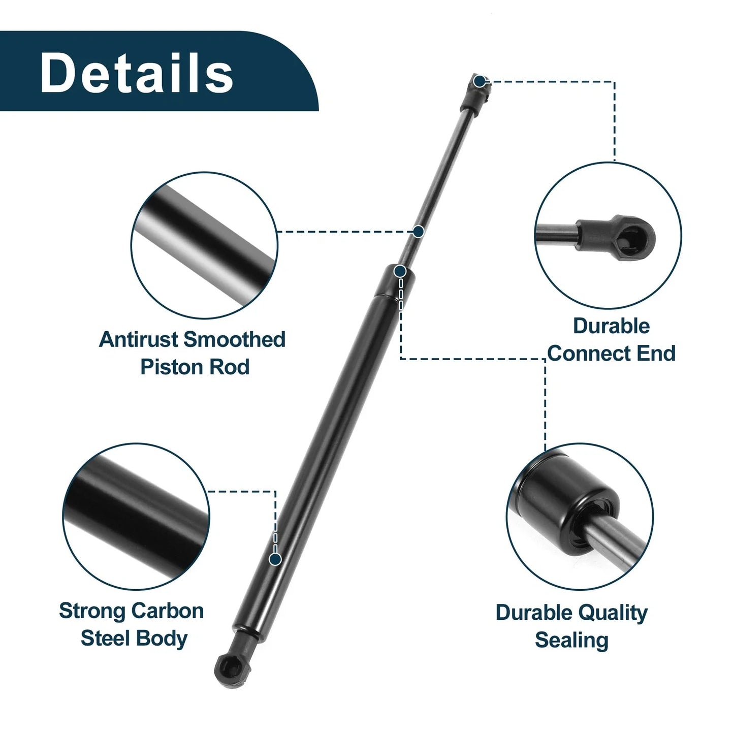 Front Hood Lift Supports Struts for BMW 525i/530i (2004 - 2007)