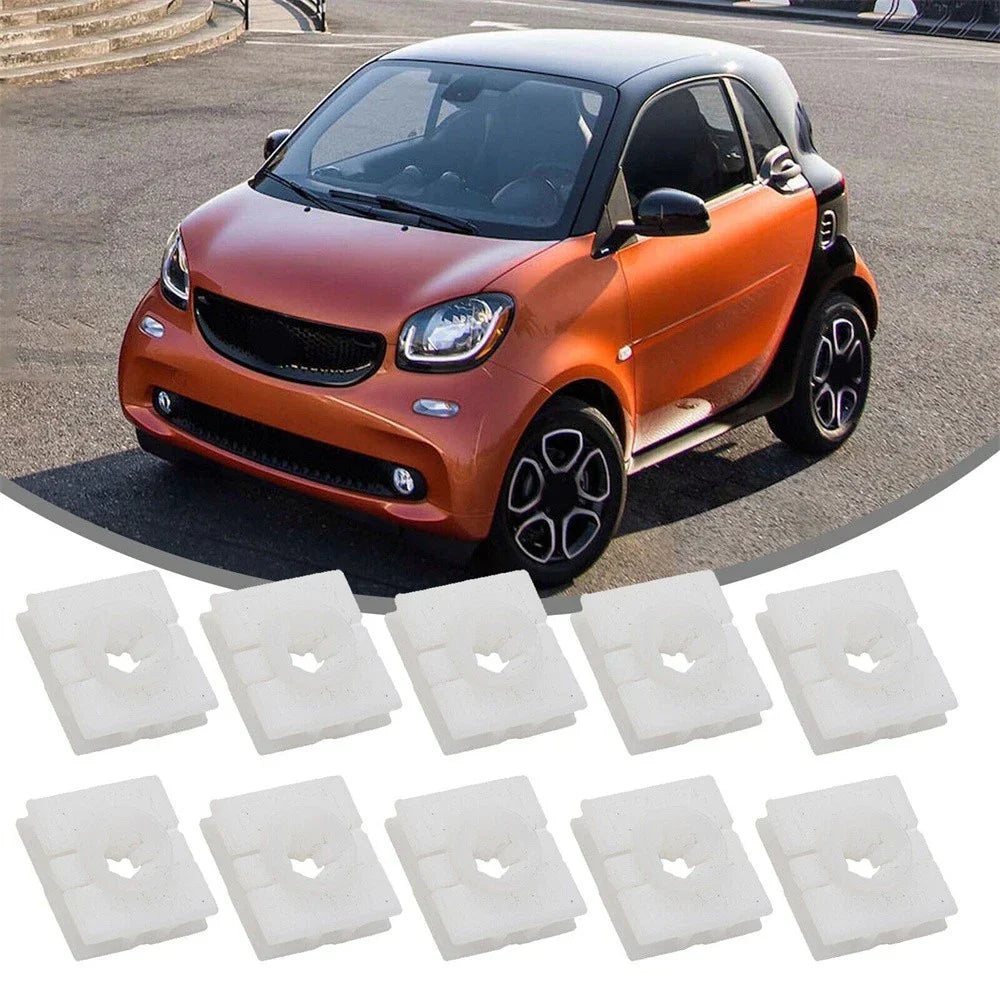 10Pcs Rocket Molding Retainer Clips for Mercedes Smart Fortwo (2008-2016)
