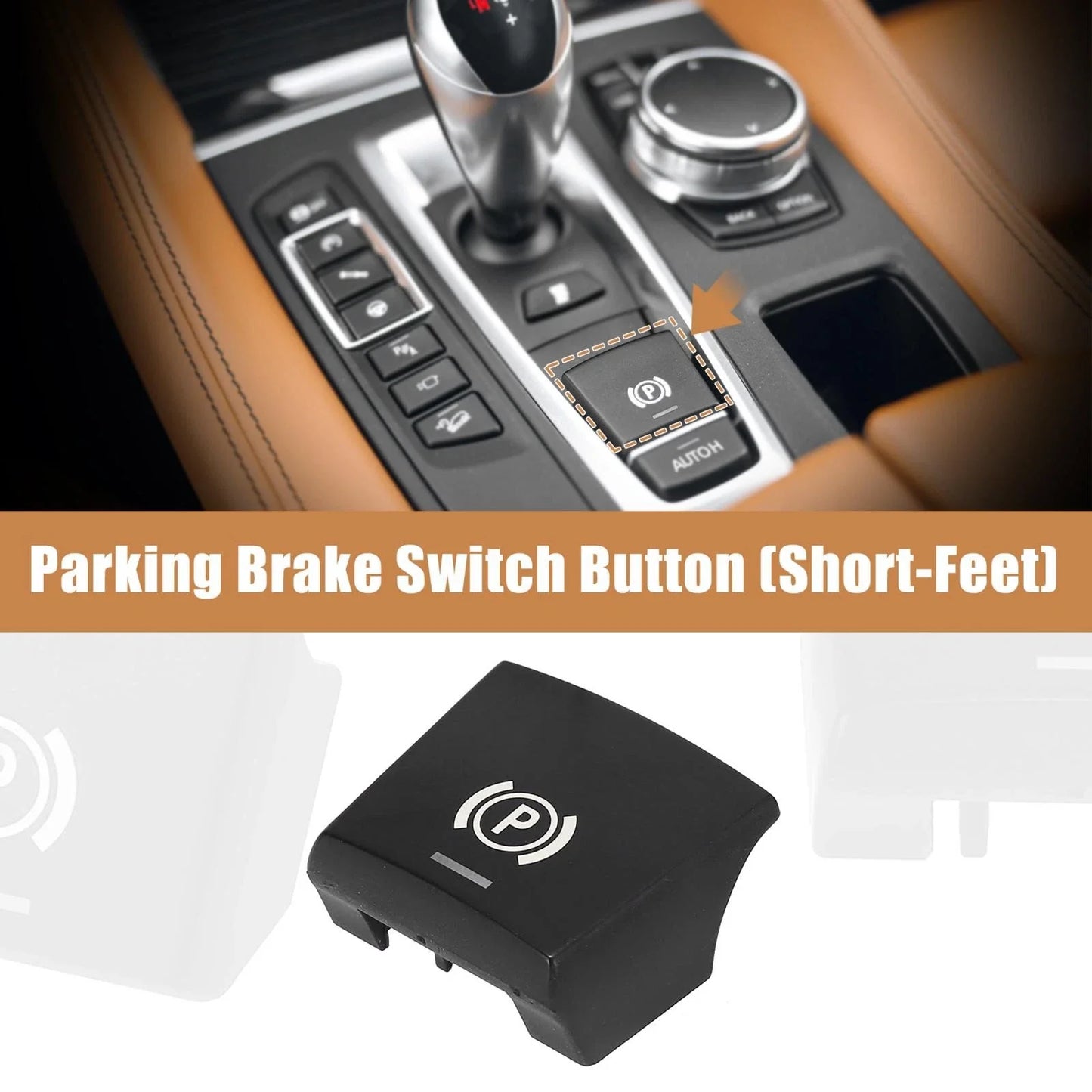 Parking Brake Switch Button Cover Short Feet for BMW F07 F10 F12 F16(2015-2019)