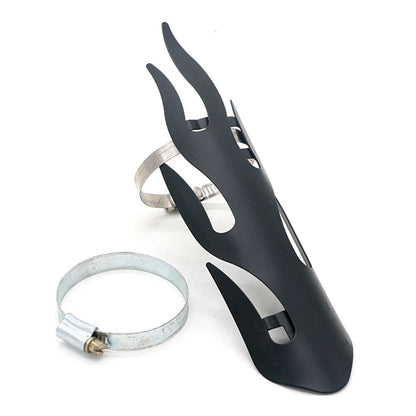 Universal Motorcycle Exhaust Muffler Pipe Heat Shield Cover Heel Guard