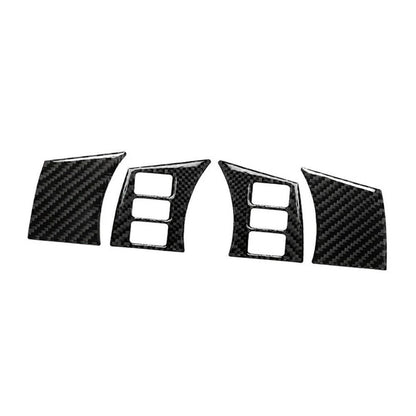 4Pcs Carbon Fiber Steering Wheel Panel Covers for Nissan 350Z (2006-2009)