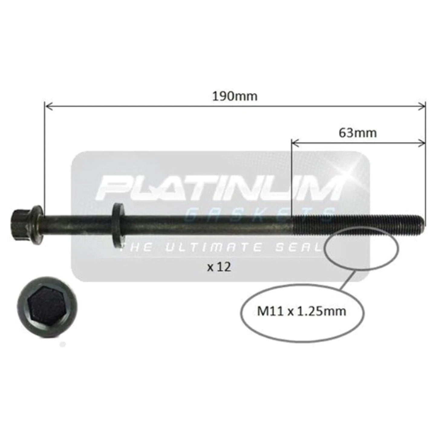 Engine Cylinder Head Bolt Set for Subaru Impreza GC3 GF3 EJ16E (1993-1998)