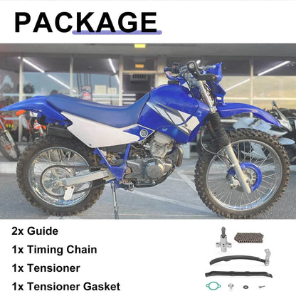 Cam Timing Chain & Tensioner w/ Guide Kit for Yamaha Tracker YFM250 (1999–2004)