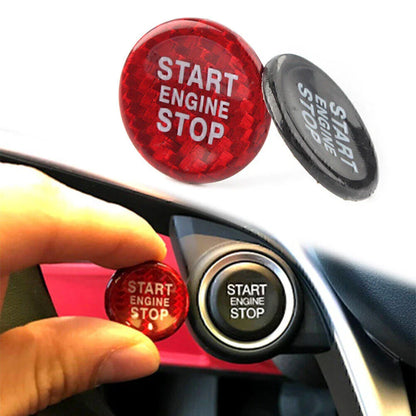 Ignition Start Button Cover Cap Sticker for Alfa Romeo Giulia Stelvio (2017-2023)