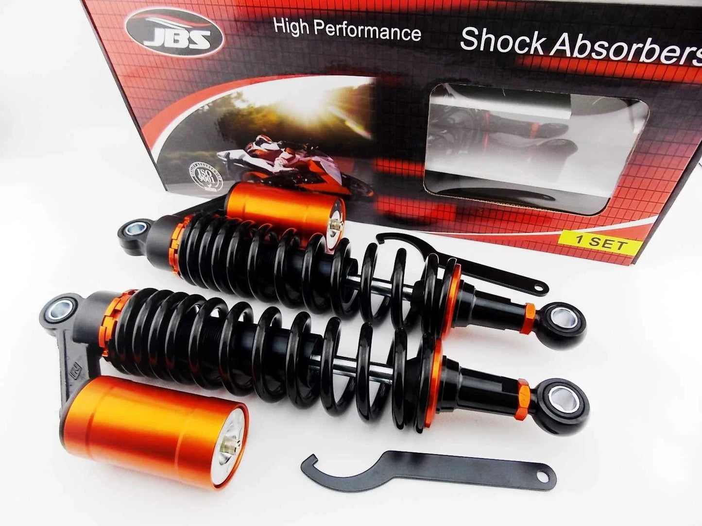 13.75" JBS Nitrogen Shock Absorbers for Harley Davidson XR1200 (2008-2012)