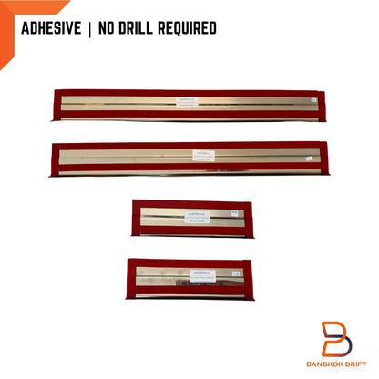 4 x Chrome Door Sill Scuff Plates for Toyota Corolla Cross (2020-2024)