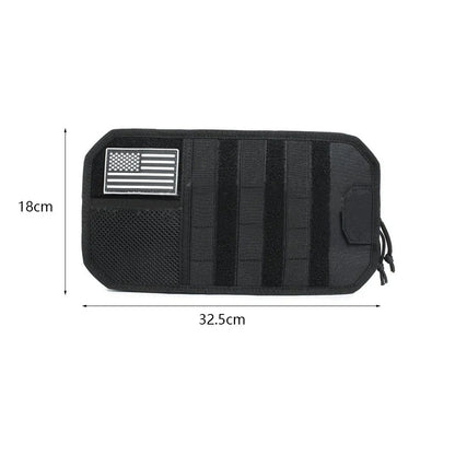 Sun Visor Organizer with Zipper Storage Pouch & Glasses Clip for Car