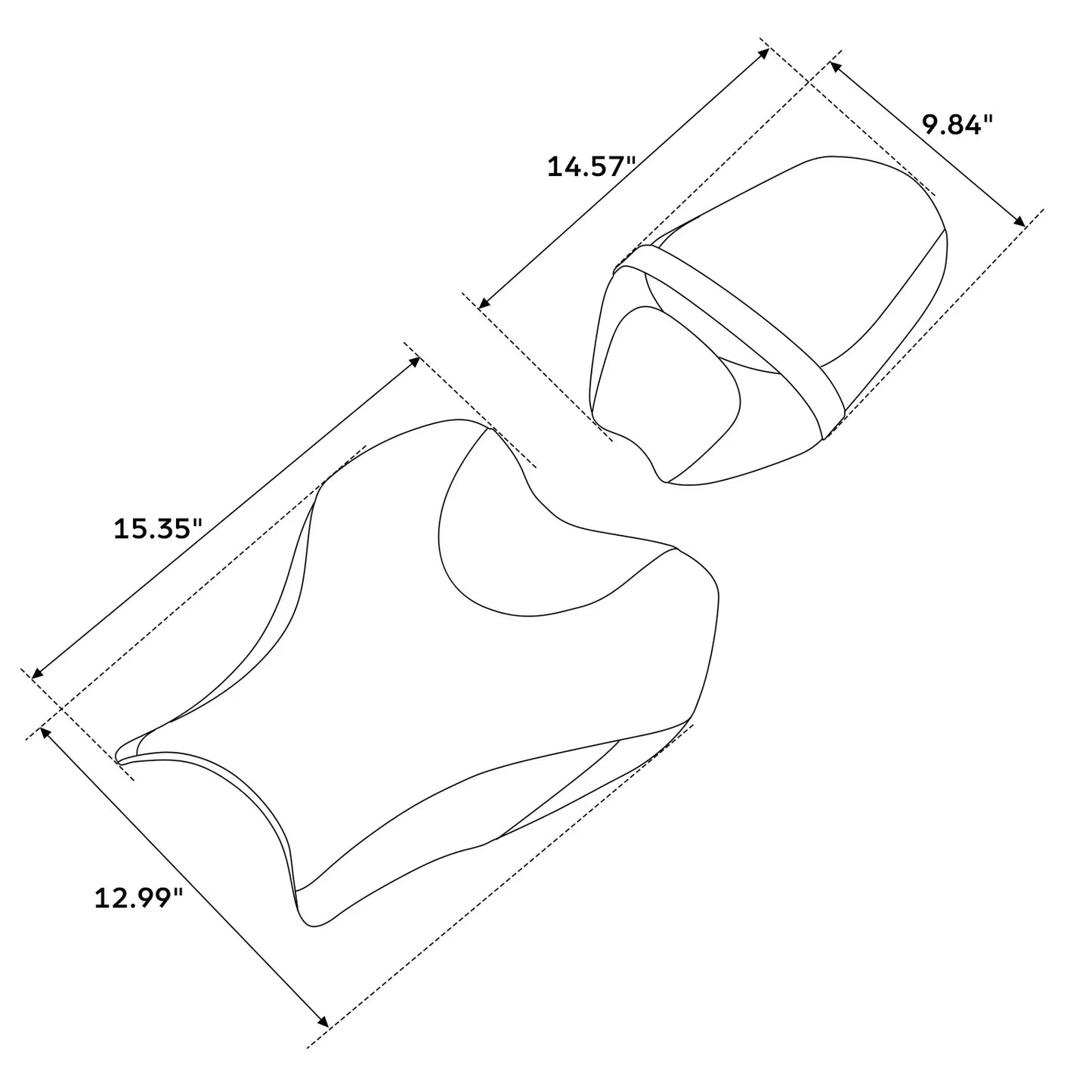 Driver & Passenger Seats for Suzuki GSXR1000 (2009-2016)