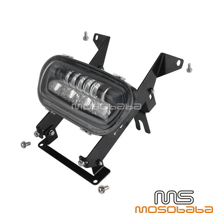 LED Headlight Kit & Front Fairing Windshield for Harley Softail Fat Bob (18)