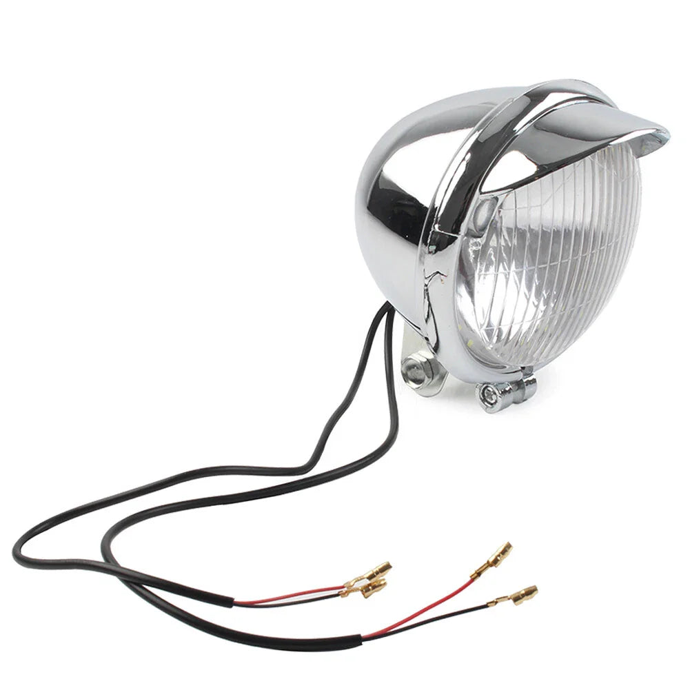 Chrome Motorcycle Headlight Passing Fog Light 12V for Harley Honda Suzuki