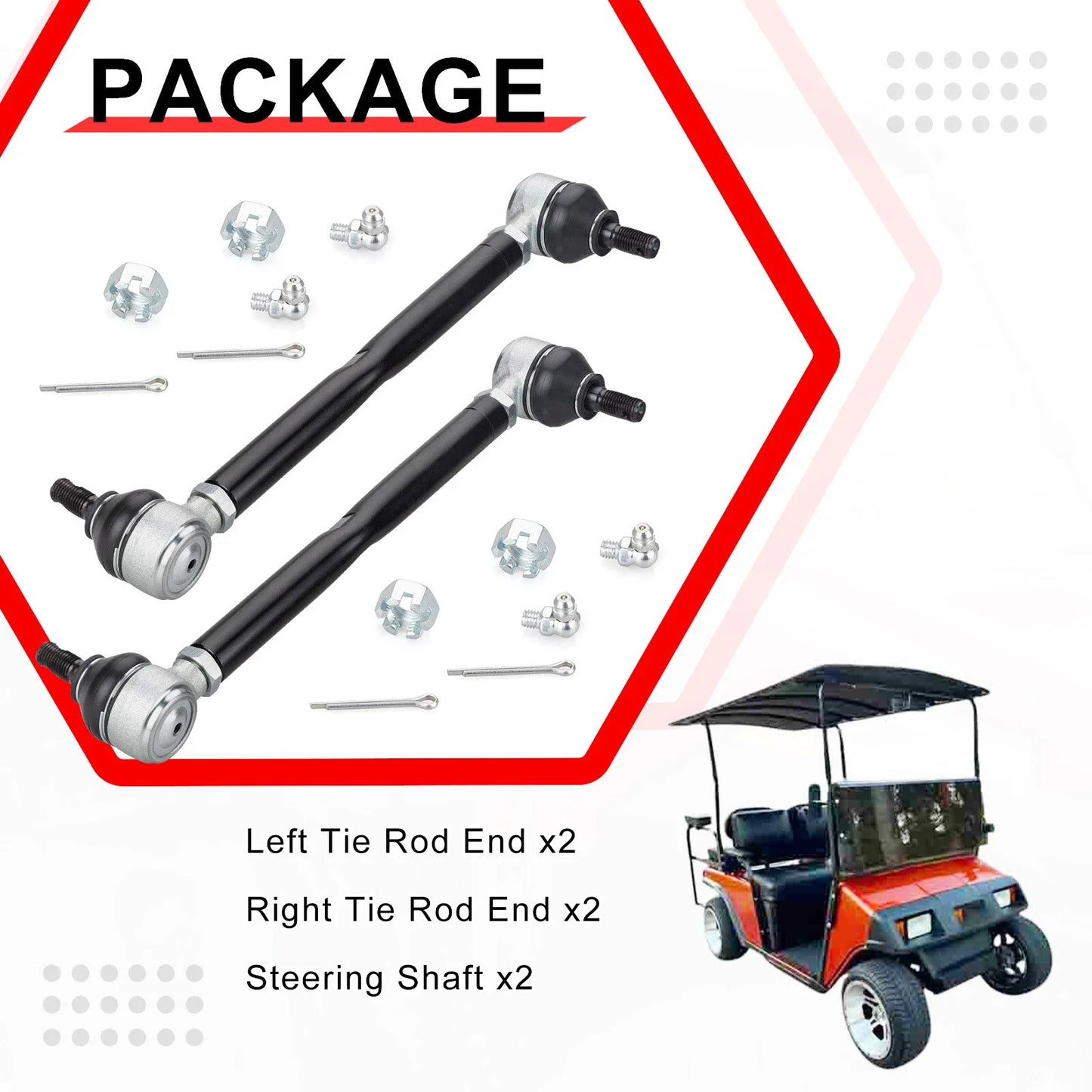 Golf Steering Tie Rod End Shaft for EZ-GO Cart