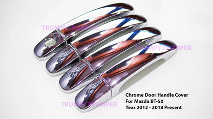 Chrome Door Handle Cover Trim for Ford Ranger, Mazda BT-50 (2012-2018)