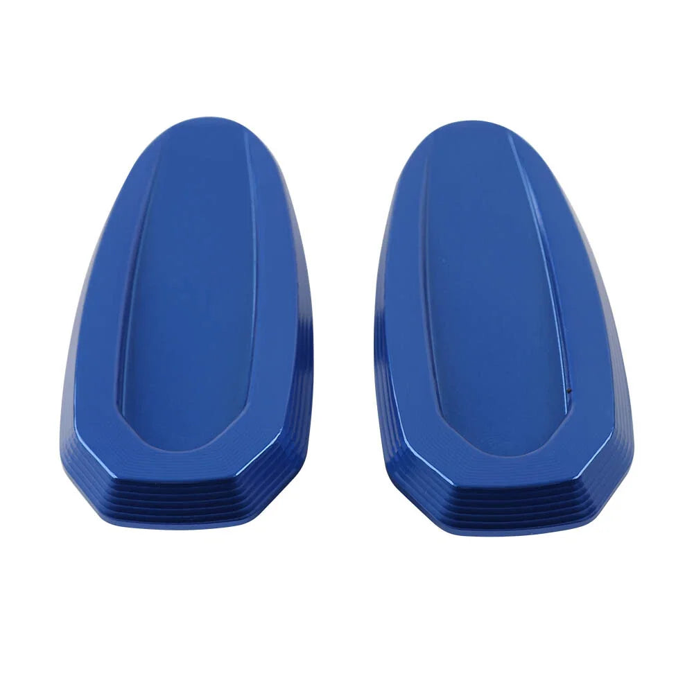 Blue Rearview Mirror Block Off Base Plates Cover for BMW S1000RR M1000RR (20-23)