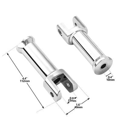 Chrome Rider Driver & Passenger Footpegs Bracket for Harley Softail (2018-2025)