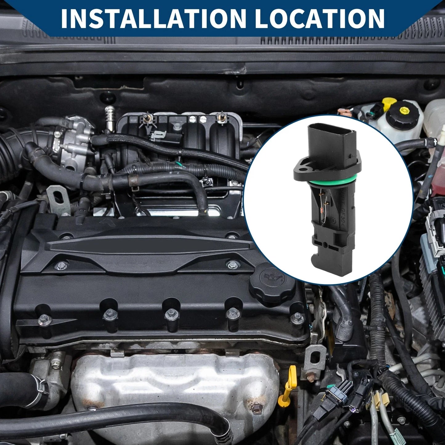 Mass Air Flow Sensor Meter 4.4L 4.8L for BMW X5 (2004 - 2006)
