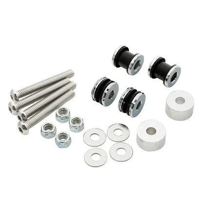 Black Trunk Mount Rack Docking Hardware for Harley Fatboy (2008-2017)