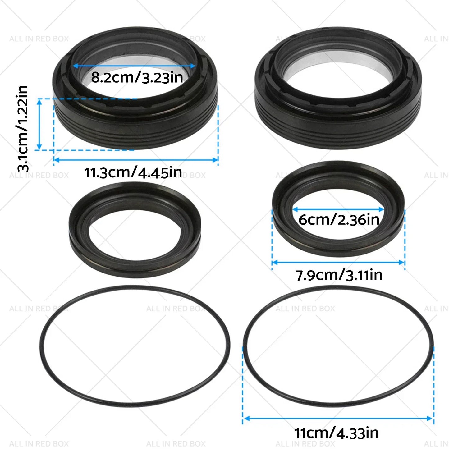 Front Axle & Tube Seal Kit for Ford F250 F350 F450 (1998-2004)