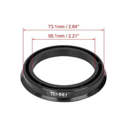 4x Plastic 73.1mm to 56.1mm Hub Centric Rings for Car Wheel Spacer