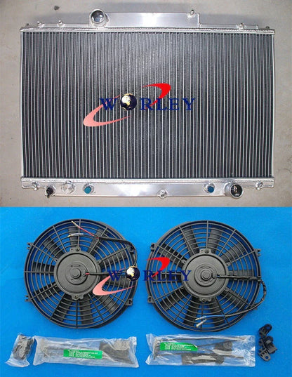 Aluminum Radiator & Fan for Lexus SC400/Soarer UZZ30/31/32 1UZFE (1991-1996)