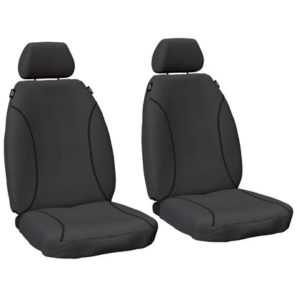 Front Heavy Duty Canvas Car Seat Covers for Toyota Hilux (2005–2015)