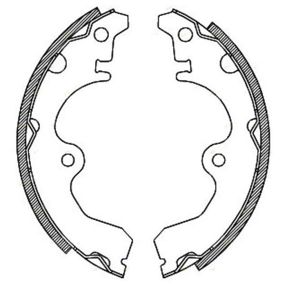 Rear Brake Shoes Lining Set for Toyota Paseo EL44 (1991–1995)
