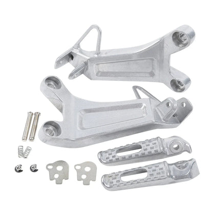 Rear Passenger Footrests Footpegs Bracket Set for Honda CBR600RR (2003-2004)