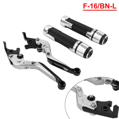 Folding Extendable Brake Clutch Levers & Handlebar Grips for Benelli BN302S