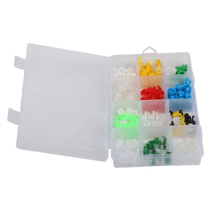 160x Door Lock Rod Clip Side Fasteners Car Wire Clips With Box for Car