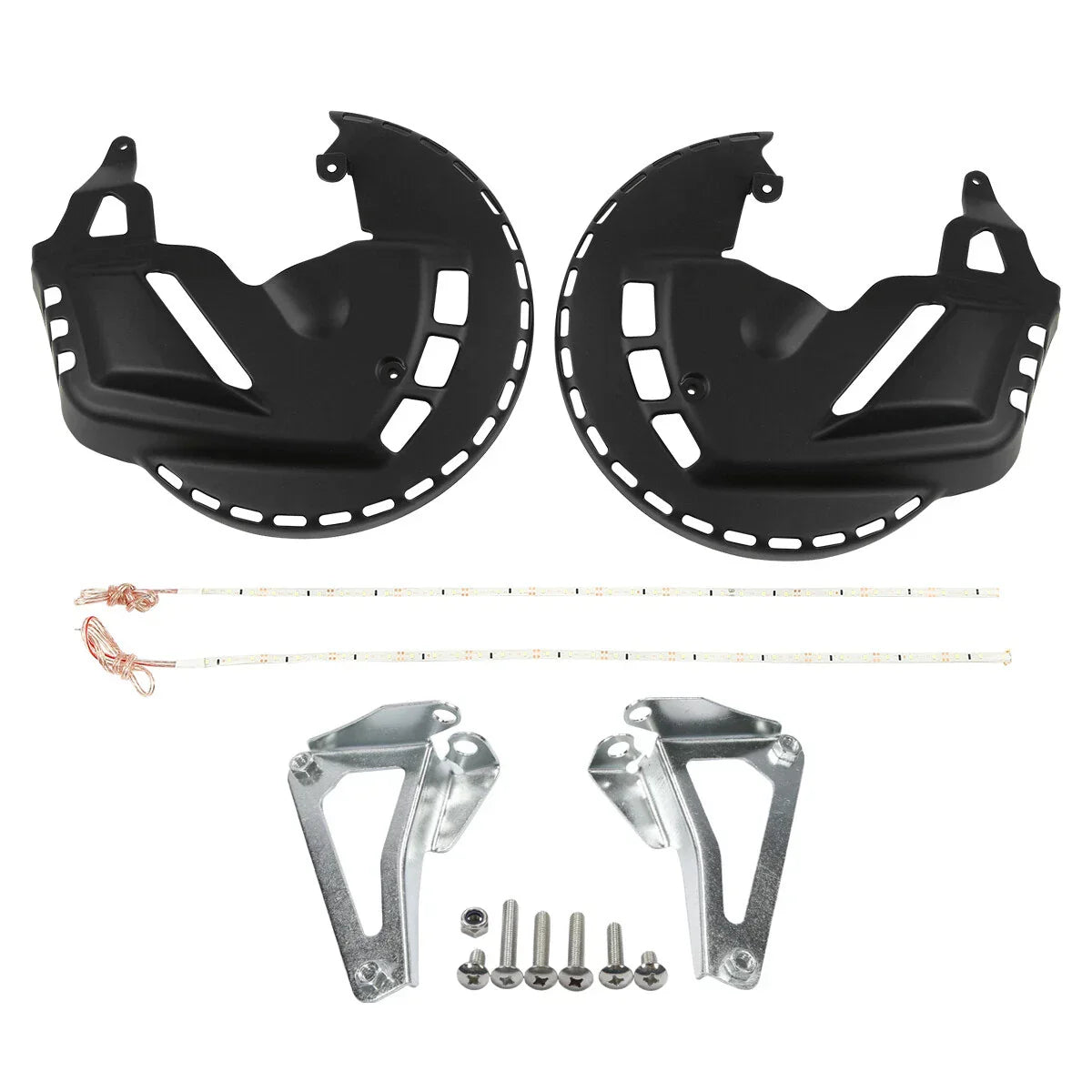 Blue LED Ring Brake Rotors Covers for Honda Goldwing 1800 (2001-2017)