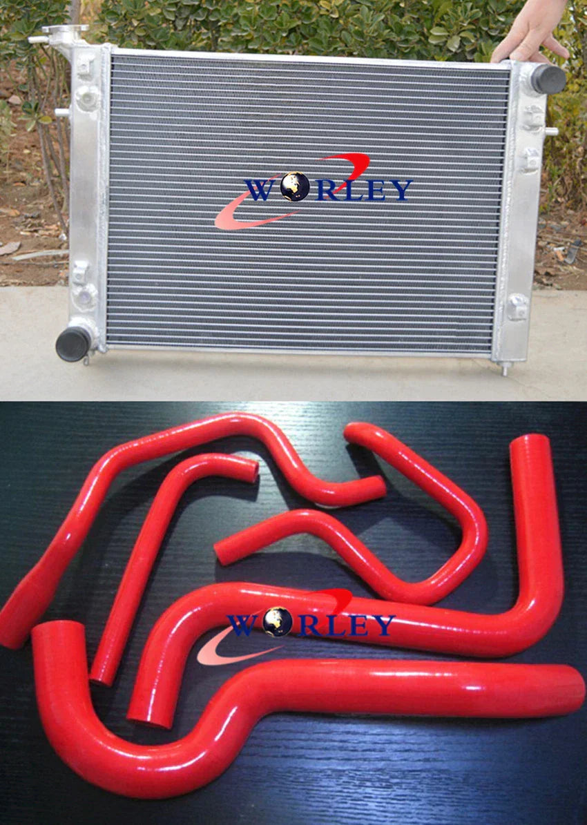 Aluminum Radiator + Black Hose for Holden Commodore VN-VS V6 3.8L (1988-1997)