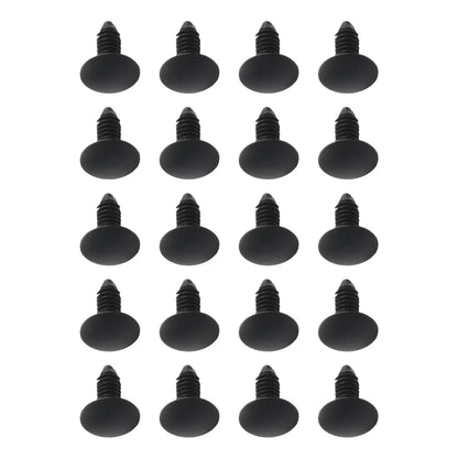 Rivet Screws 50Pcs Auto Plastic Black Fender Bumper Clips for Cars