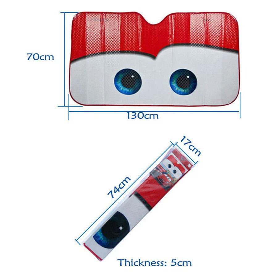 Cartoon Eye Reflective Windshield Sunshade for Front Window - AU Ship