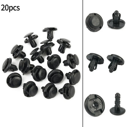 20 x Plastic Car Door Trim Clip Bumper Rivets Screws Panel Push Fastener Kit