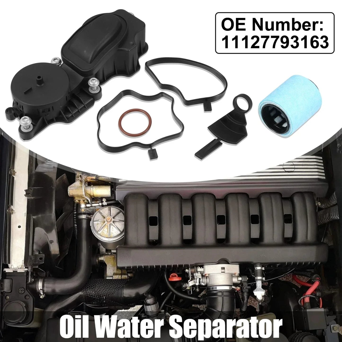 Crankcase Oil Water Separator Set for BMW 3 5 7 X5 Series (1998-2005)