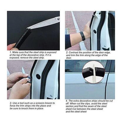 10FT Car Door Window Rubber Seal Strip Insulation Weatherstrip for Make & Model