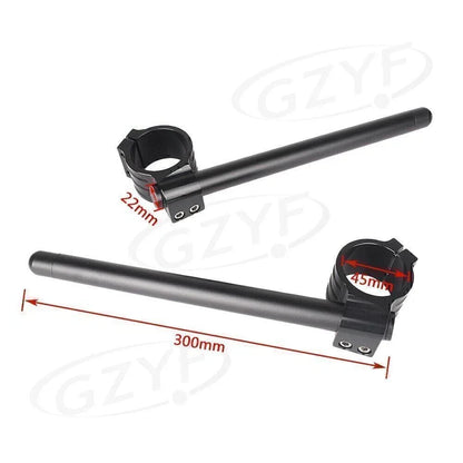 22mm & 7/8" Clip-On Handlebars w/ Adjustable Clamps for 45mm Fork Tube