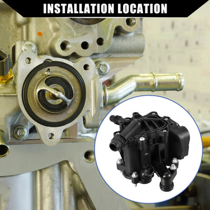 Engine Coolant Thermostat Housing Assembly for BMW 530i XDrive