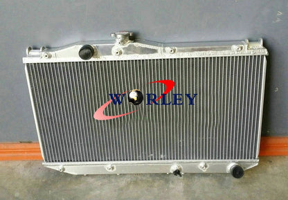 Aluminum Radiator + Fan for Toyota Camry SV20 SV21 SV22 1.8L 2.0L (87-92)