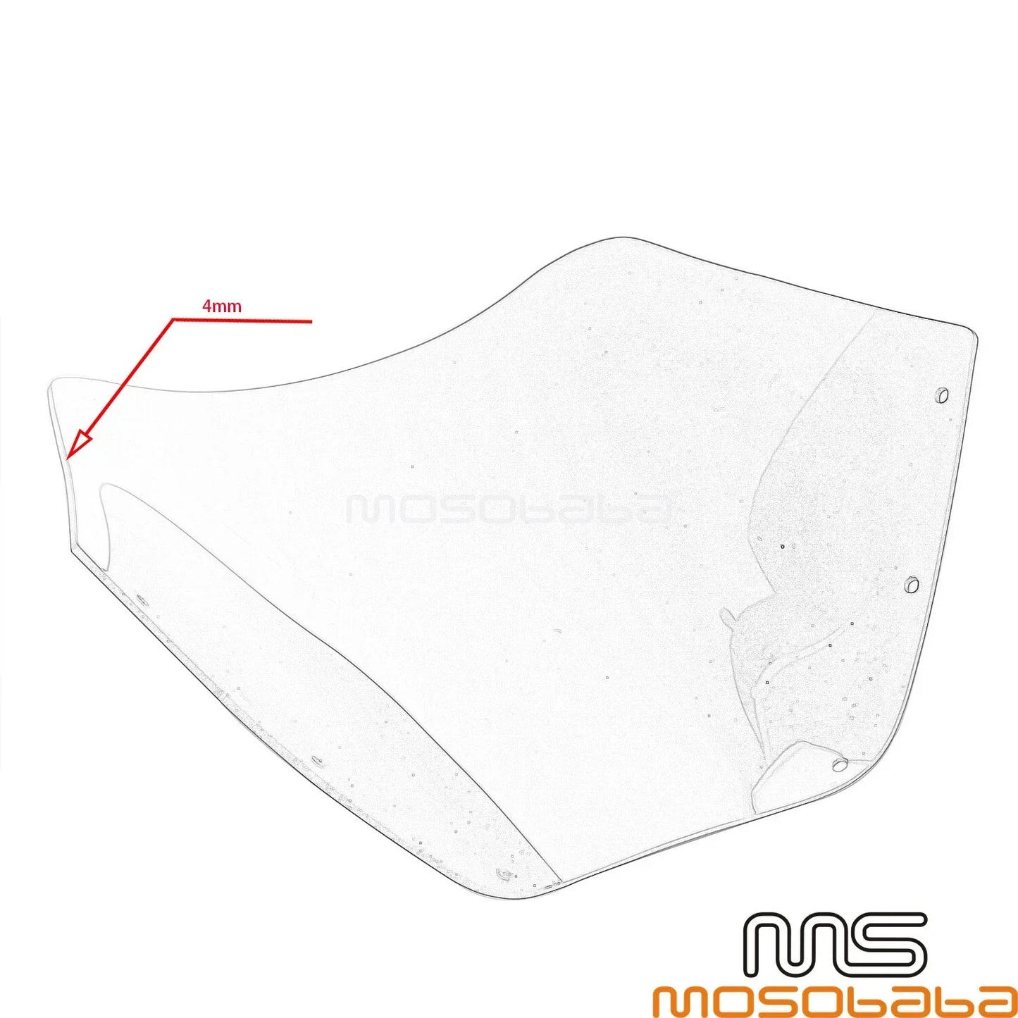 15" Windshield Front Headlight Fairing for Harley Softail 114/117 FXLRS (20-23)